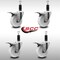 Service Caster 4'' SS Nylon Swivel 1-1/8'' Expanding Stem Caster Set Total Lock Brake, 4PK SCC-SSEXTTL20S414-NYS-118-4 - alternate 3